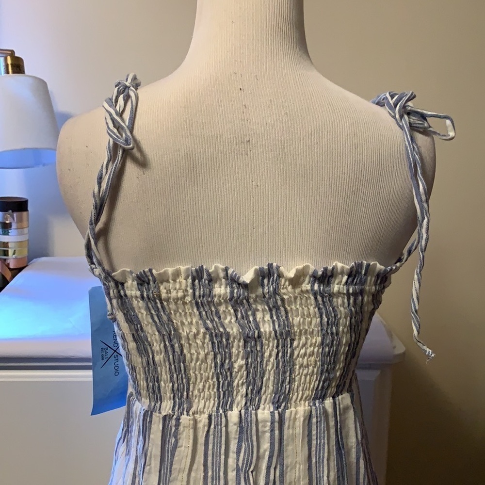 Trend Studio Blue And White Sundress, Elastic Body — image 4 of 8